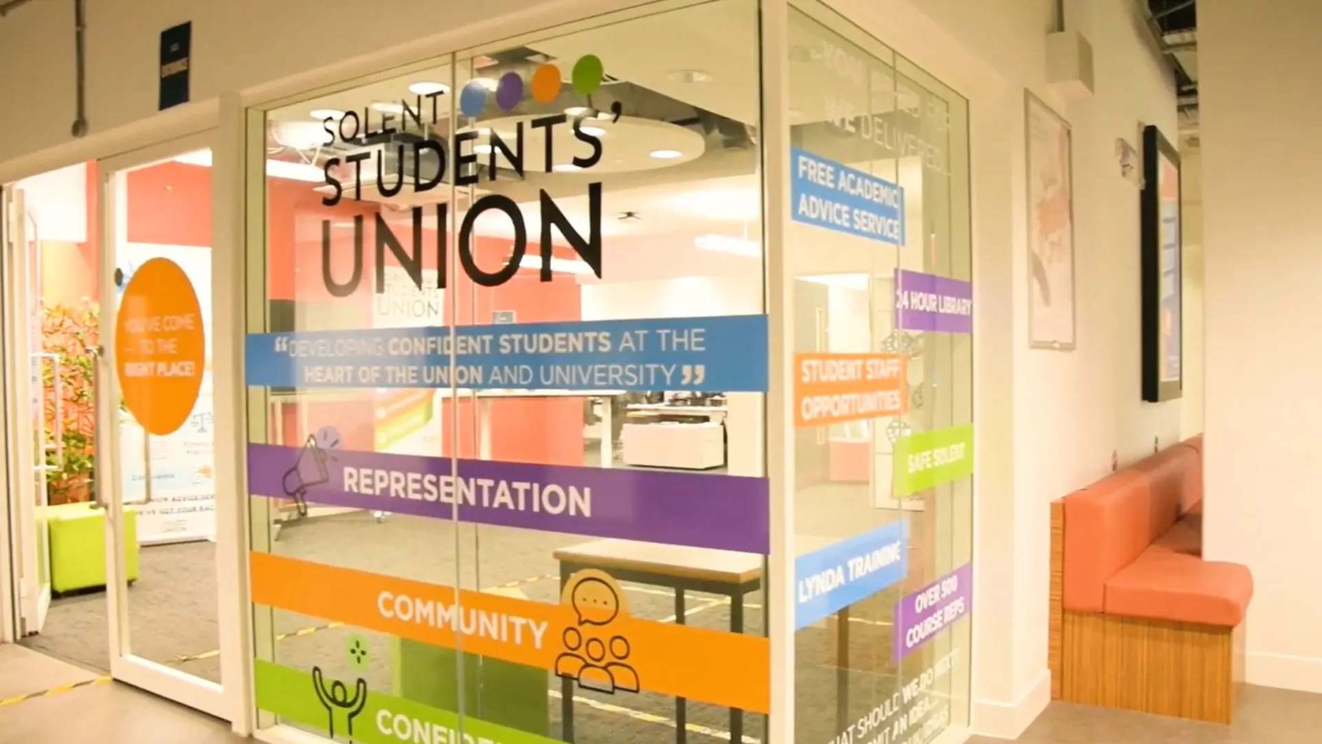 External shot of the Students' Union room