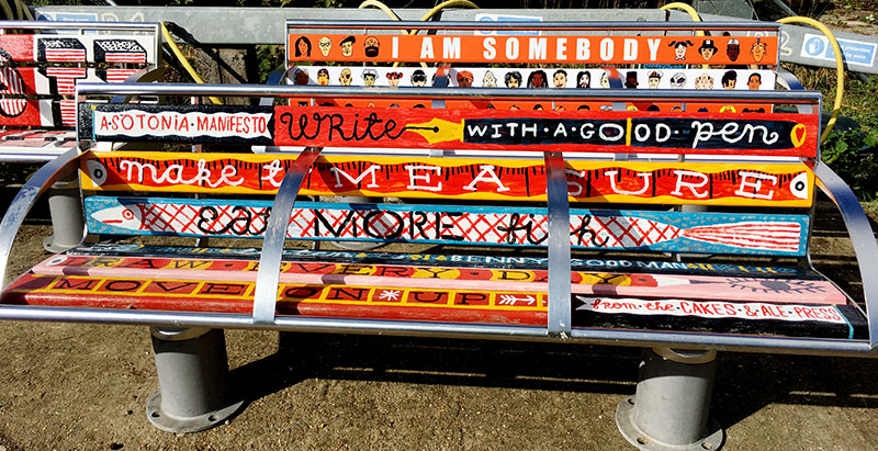 A Sotonia Manifesto bench designed by Johnny Hannah