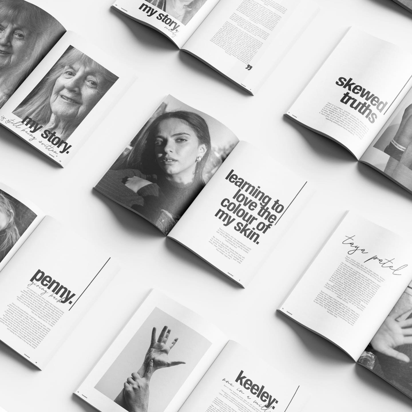 Image shows page design for humankind