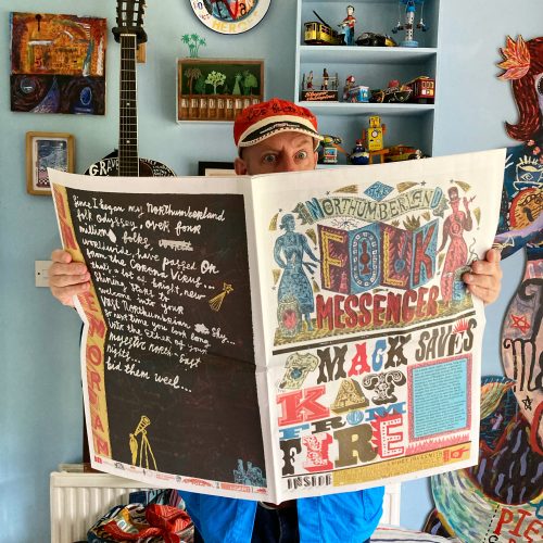 Image shows work from Jonny Hannah's exhibition - Northumberland Folk