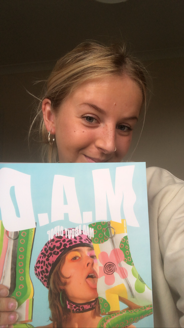 Picture shows Olivia with her publication 