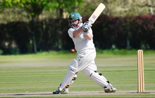 Charlotte Taylor in action at the crease