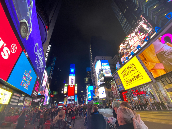 Times Square at night