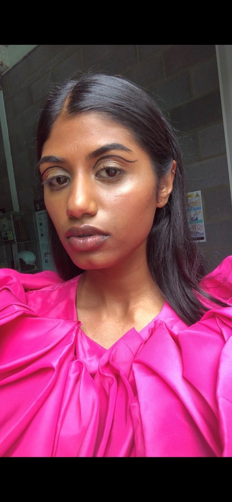 One of the make-up looks created by BA (Hons) Make-up and Hair Design students