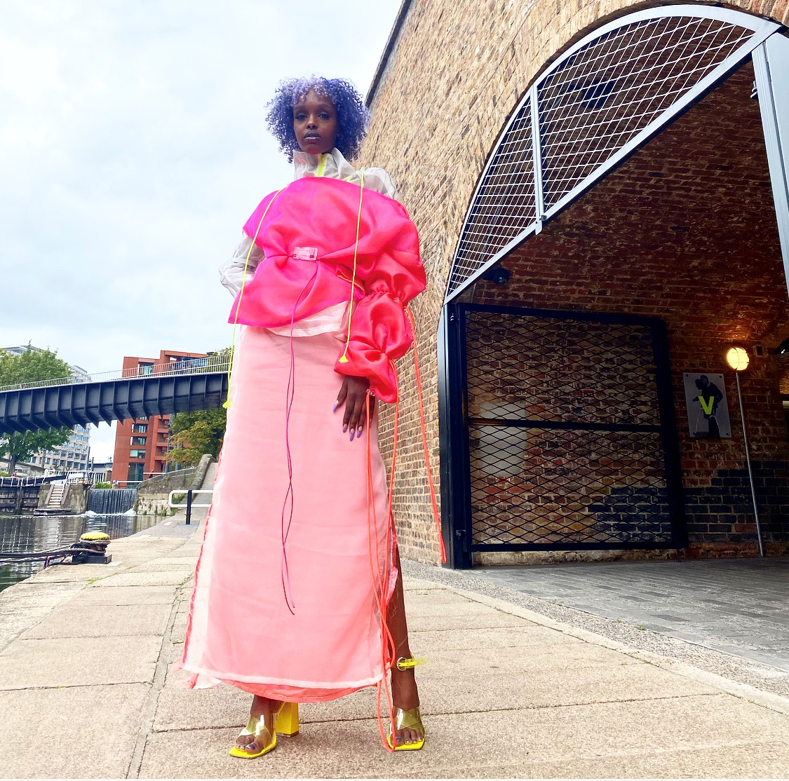 One of the make-up looks created by BA (Hons) Make-up and Hair Design students