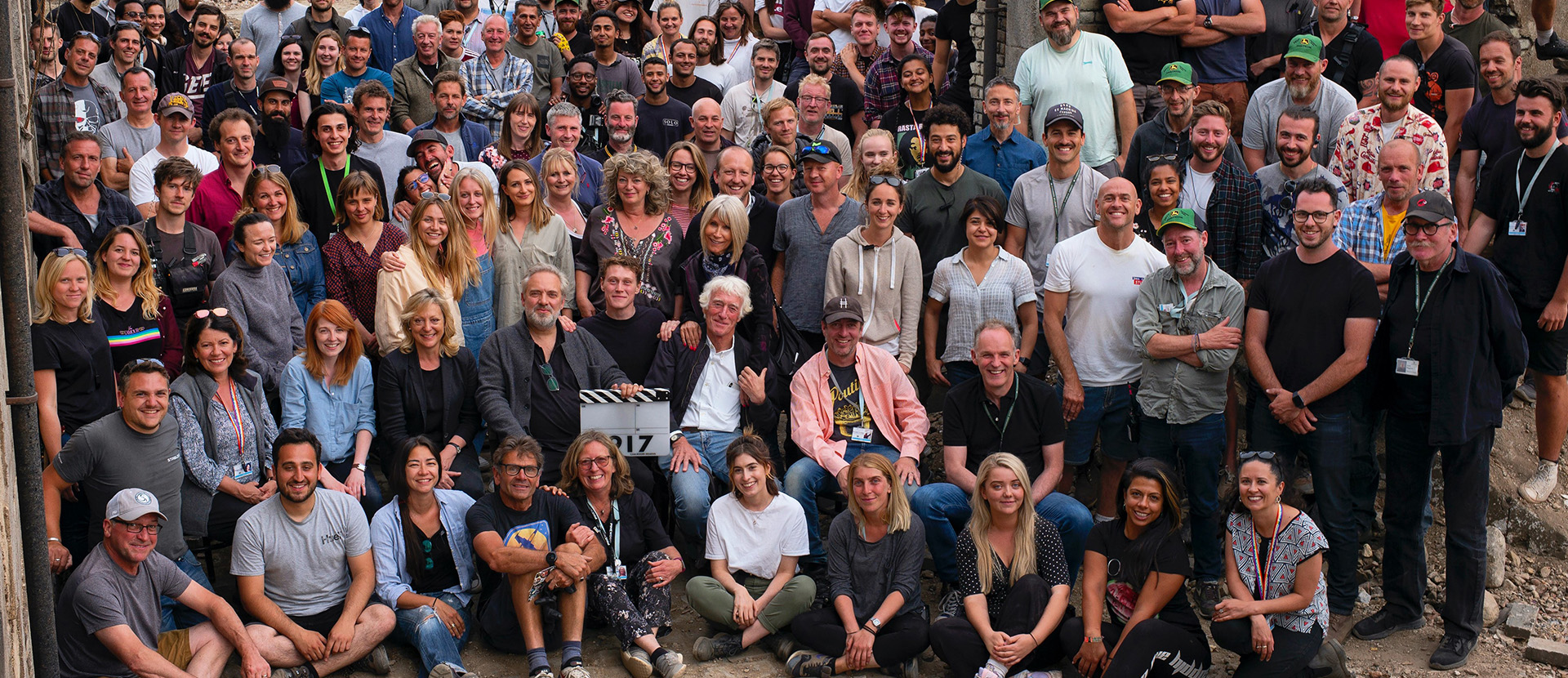 Picture of 1917 crew including Sam Mendes