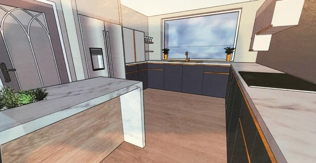 Picture of Amy Shephards kitchen design