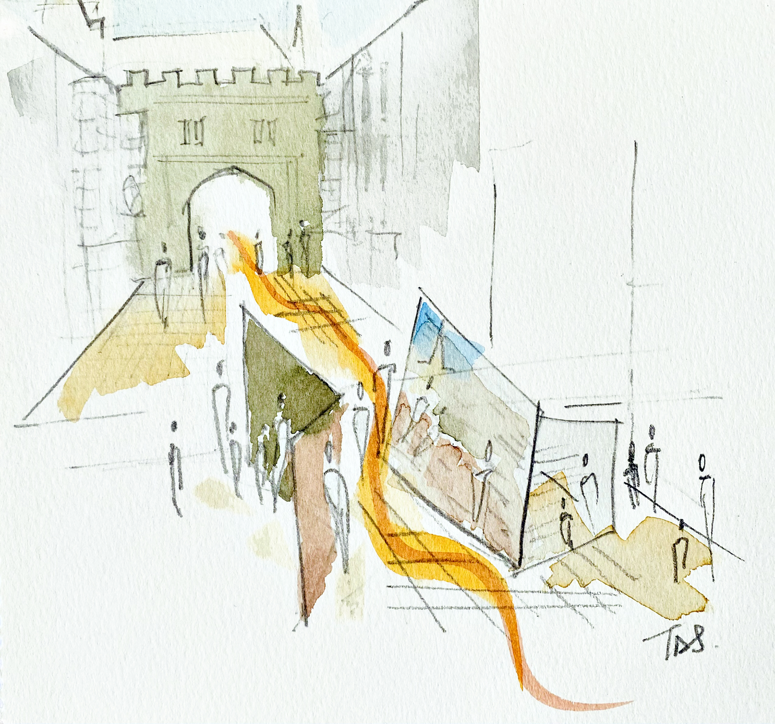 Picture shows illustration of Tim's sculpture