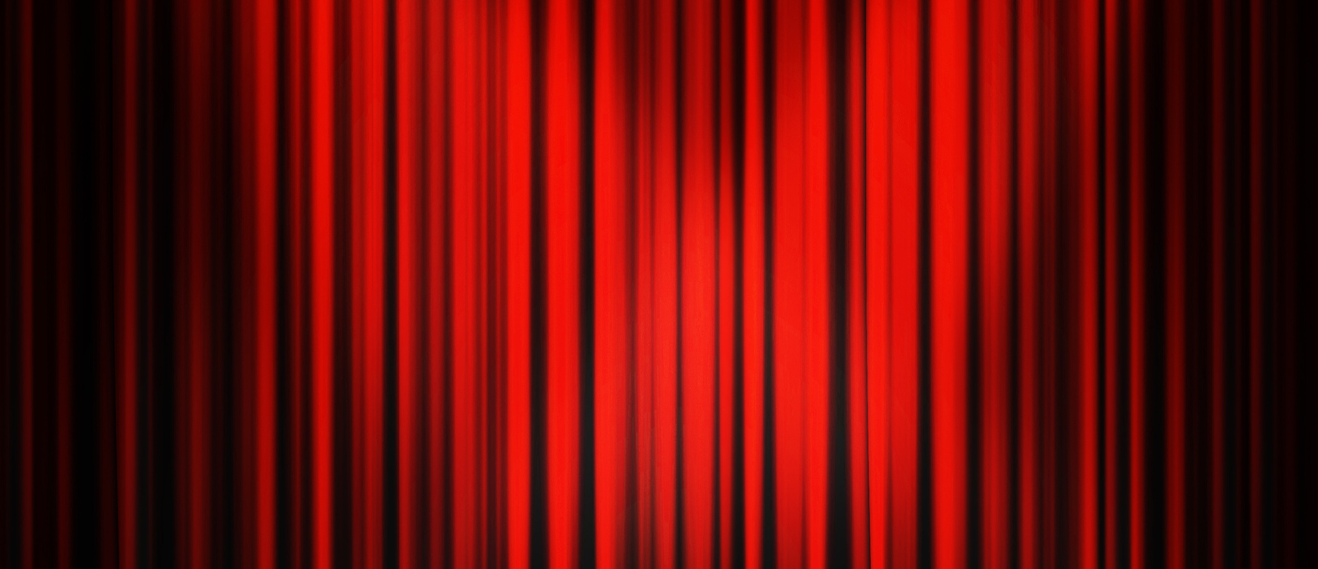 Red theatre curtains