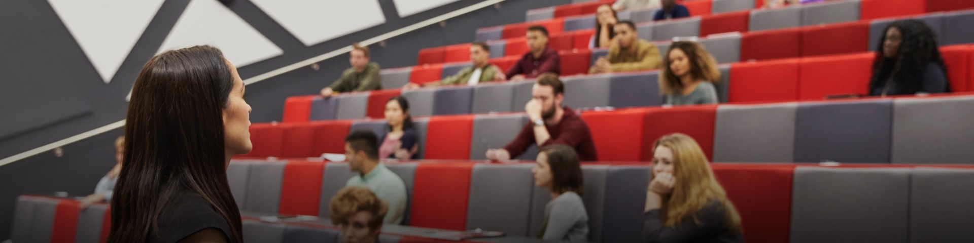 Students in the Jane Austen lecture theatre