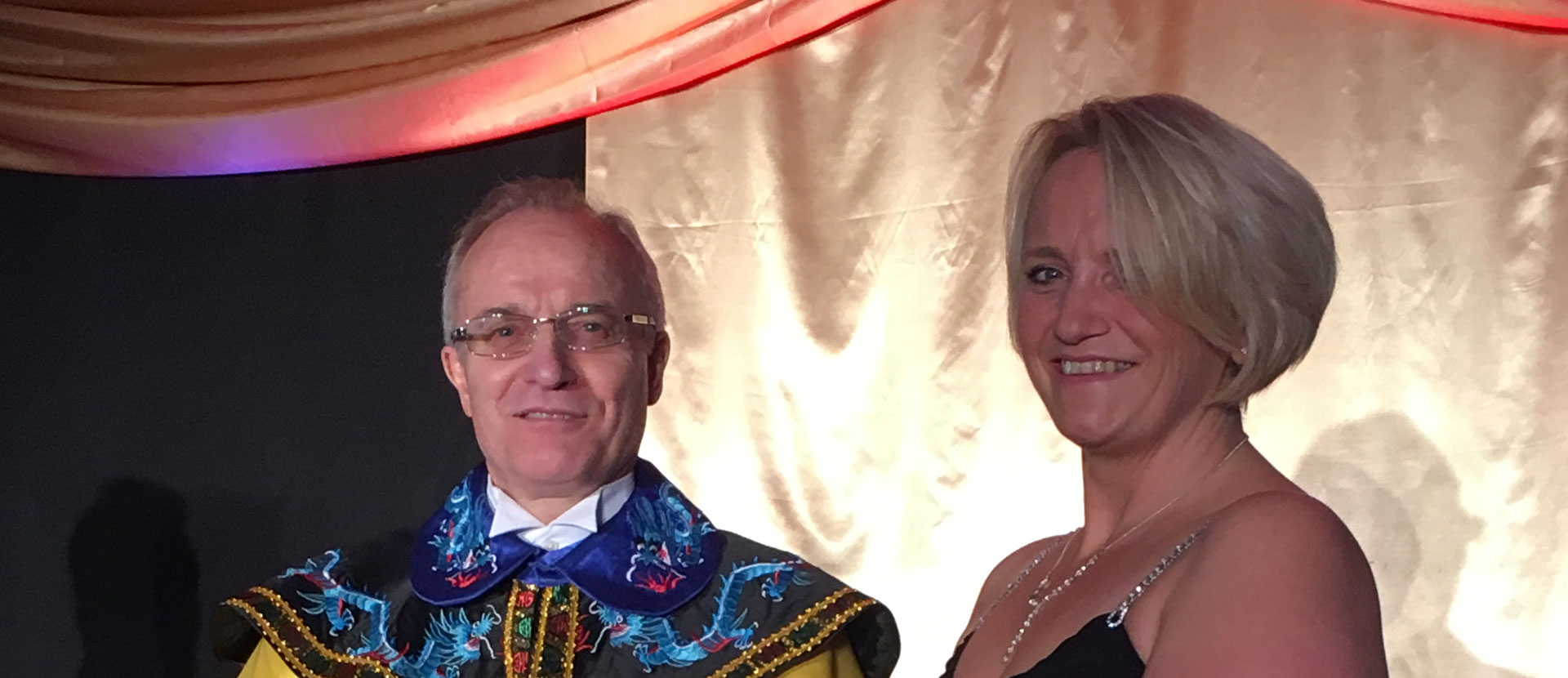Chrissie Reece and Professor Mike Wilkinson