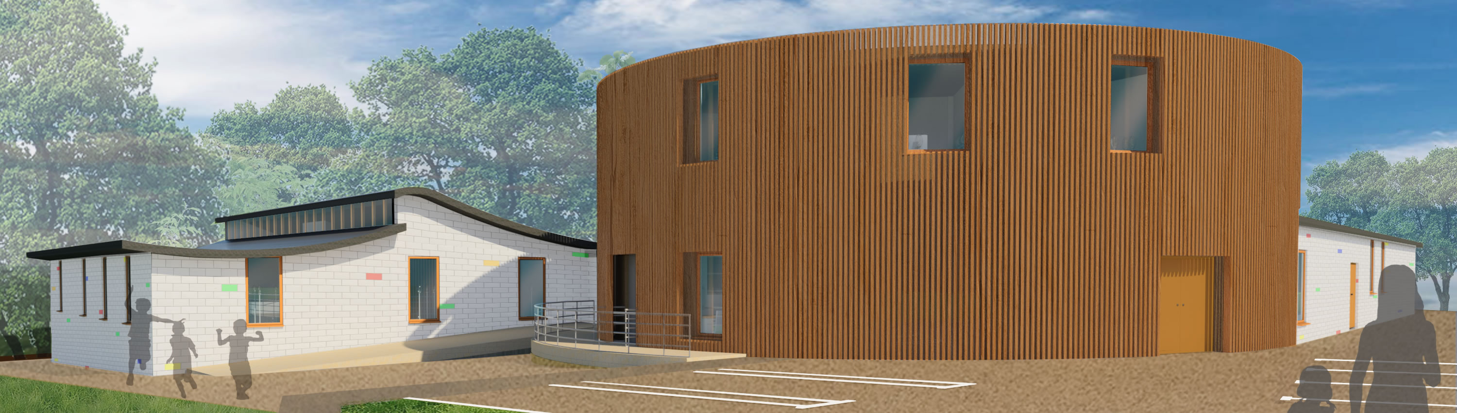Solent student, April Rapley's design of Chandlers Ford Infant School, which won a high commendation at the awards