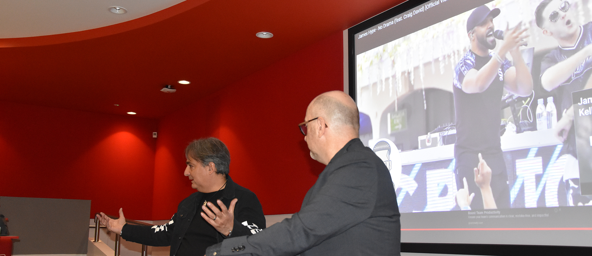 Colin Lester during his guest lecture at Solent