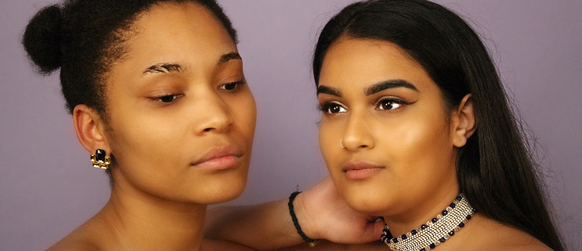 Models wearing Damini Patel's jewellery from her D'Manii collection