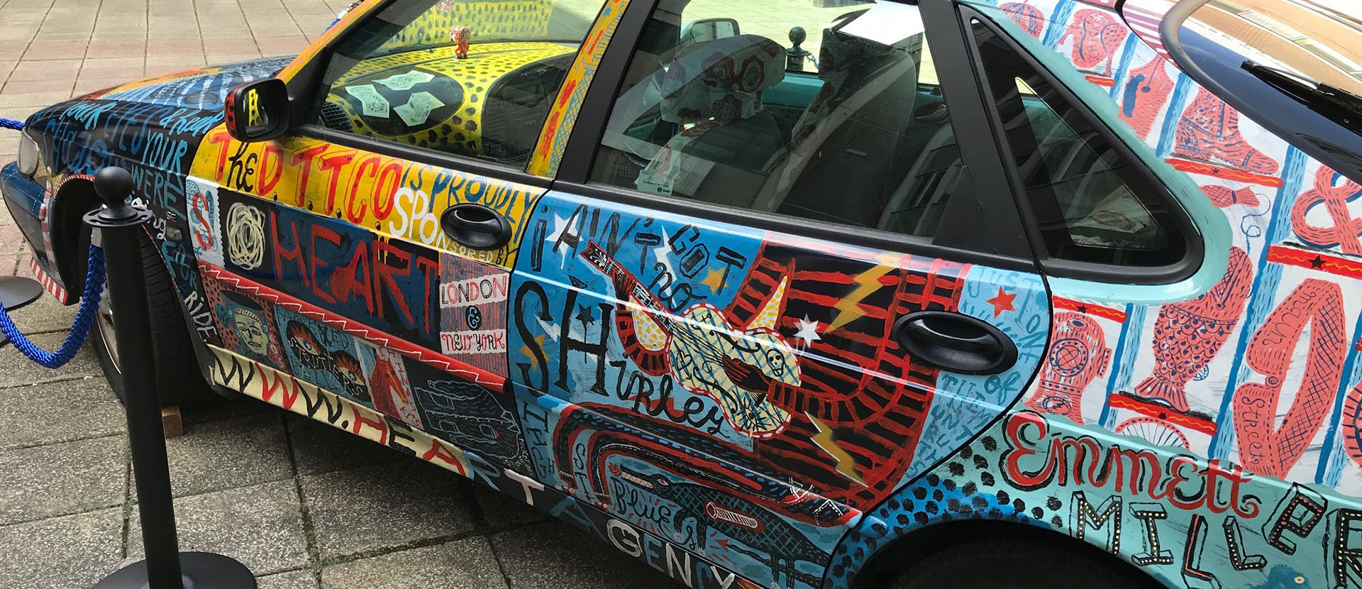 Picture of the Darktown Turbo Taxi in its new home at Solent University