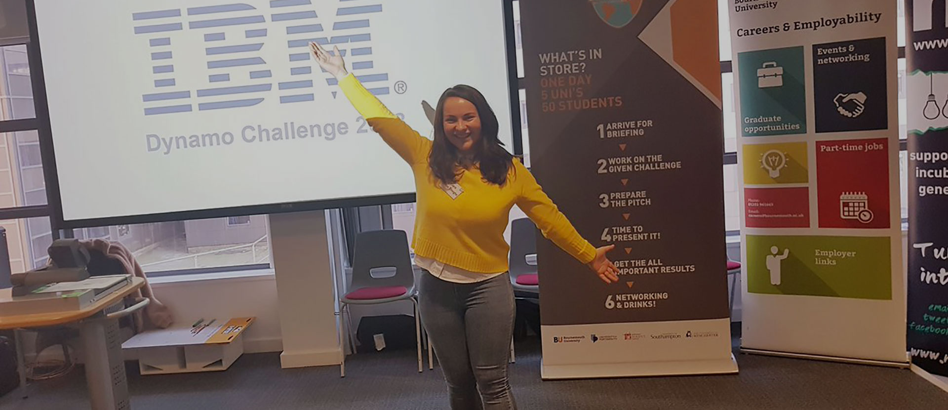 Cezara Denise Tineghe at the Dynamo Challenge