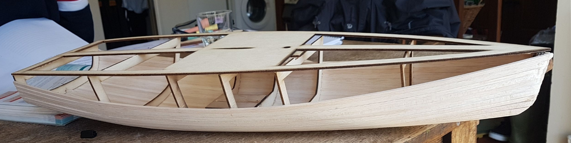 Model yacht construction