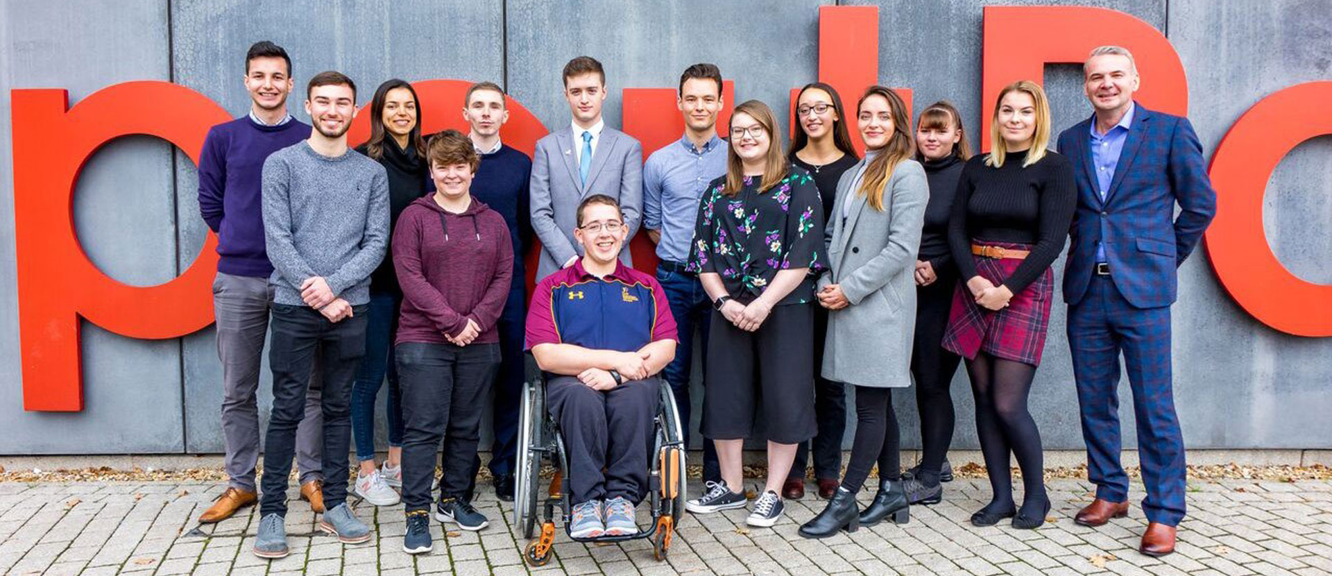 Solent student, Fraser Ford and the rest of the CIMSPA Youth Panel