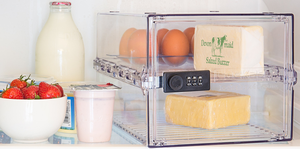 Image of a Lockabox in the the fridge