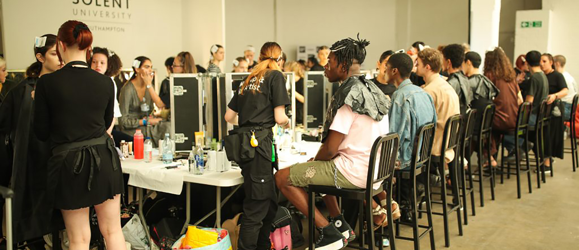 Picture of Solent make-up team working at GFW