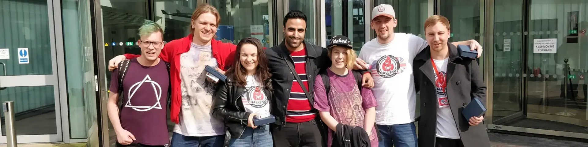 Picture of Solent University's team Promise and lecturer Prins Butt