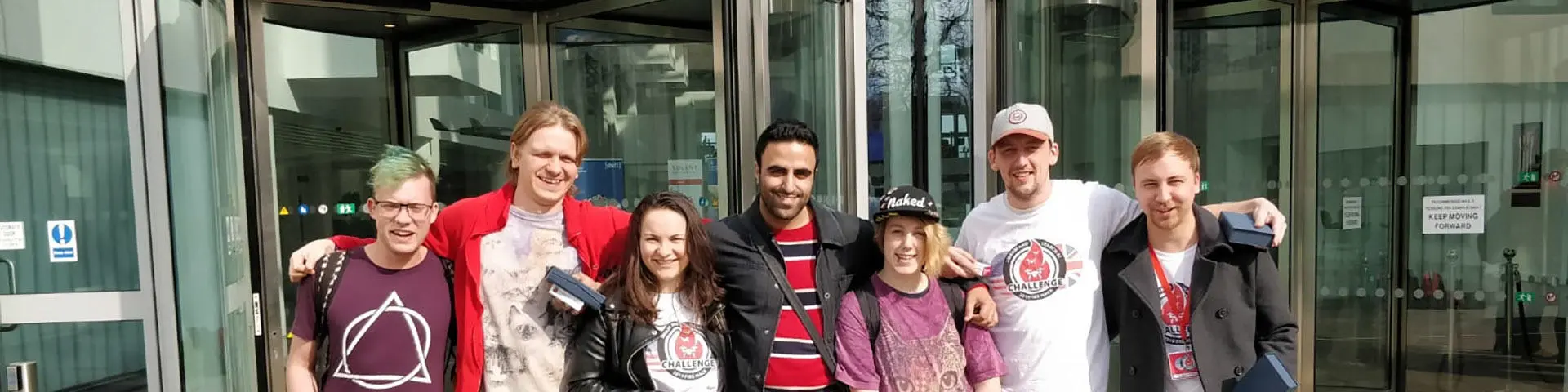 Picture of Solent University's team Promise and lecturer Prins Butt