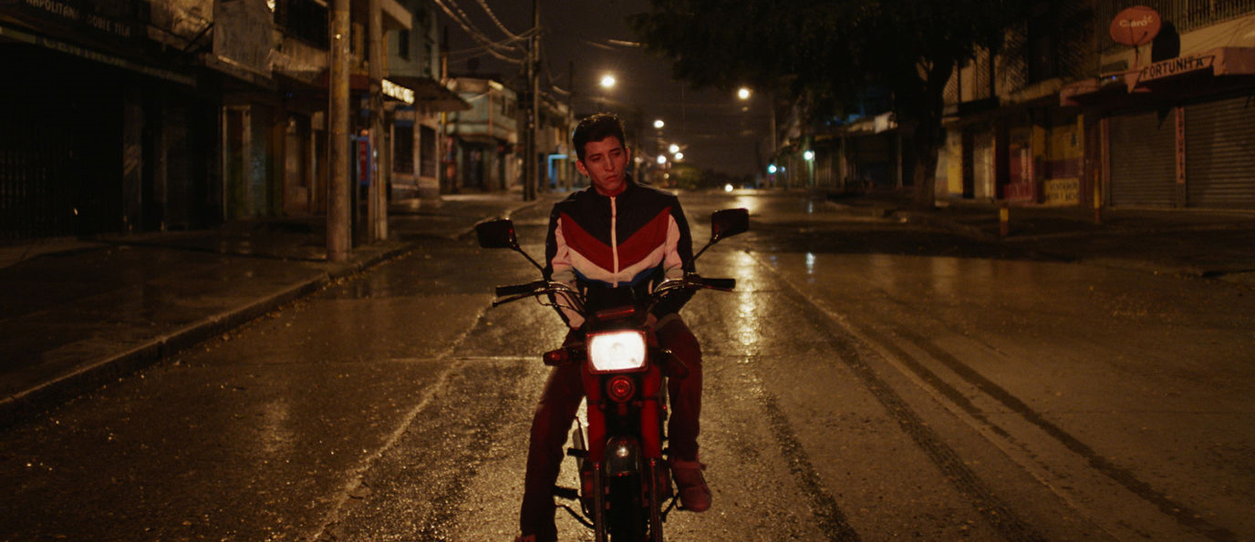 image of person on a motorbike- still from film las fantasmas