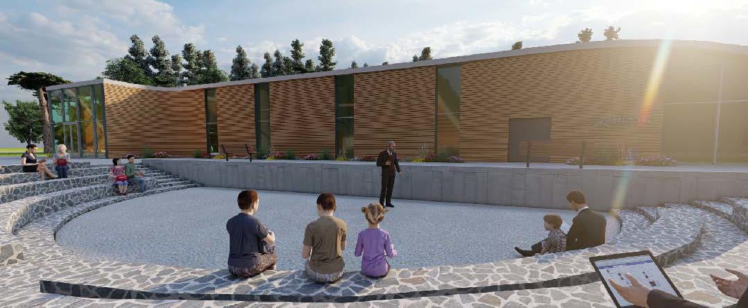 Picture shows architectural design by Solent students