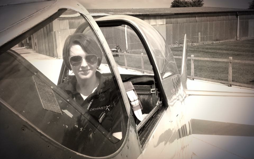Megan Kelly in a plane