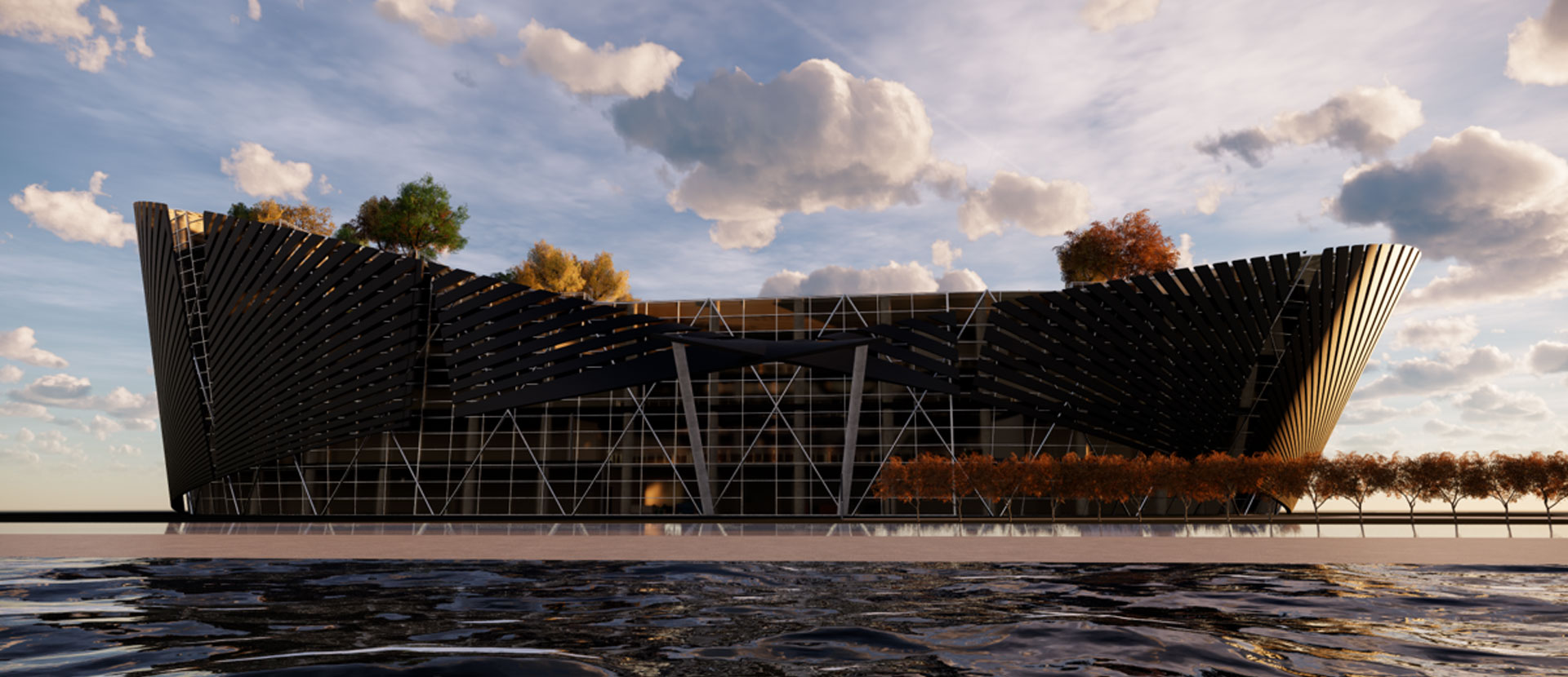 Artist's impression of Nichole Tumbaga's building design for the Titanic Museum and Recreation Centre