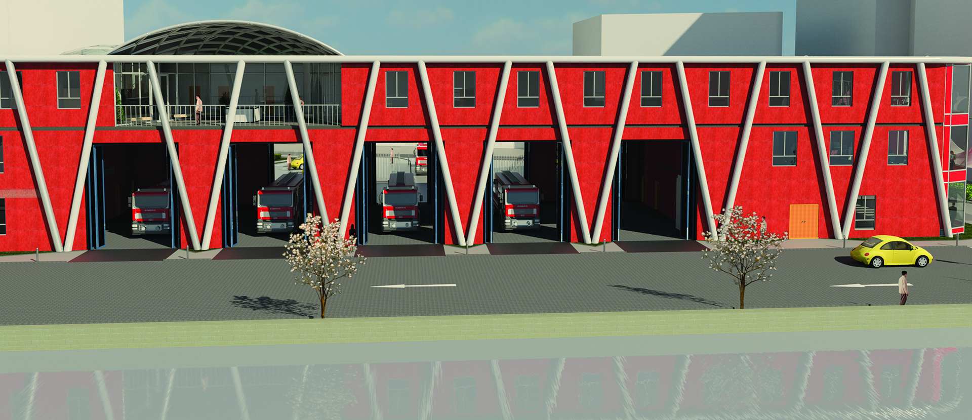 Olsjan Gjata's fire station design