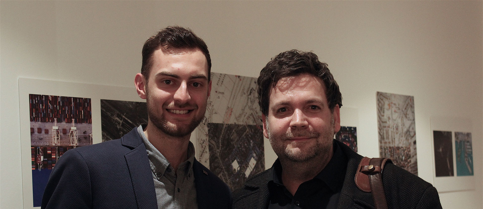 Soeren Pitsch and Solent photography lecturer Matthew Lea