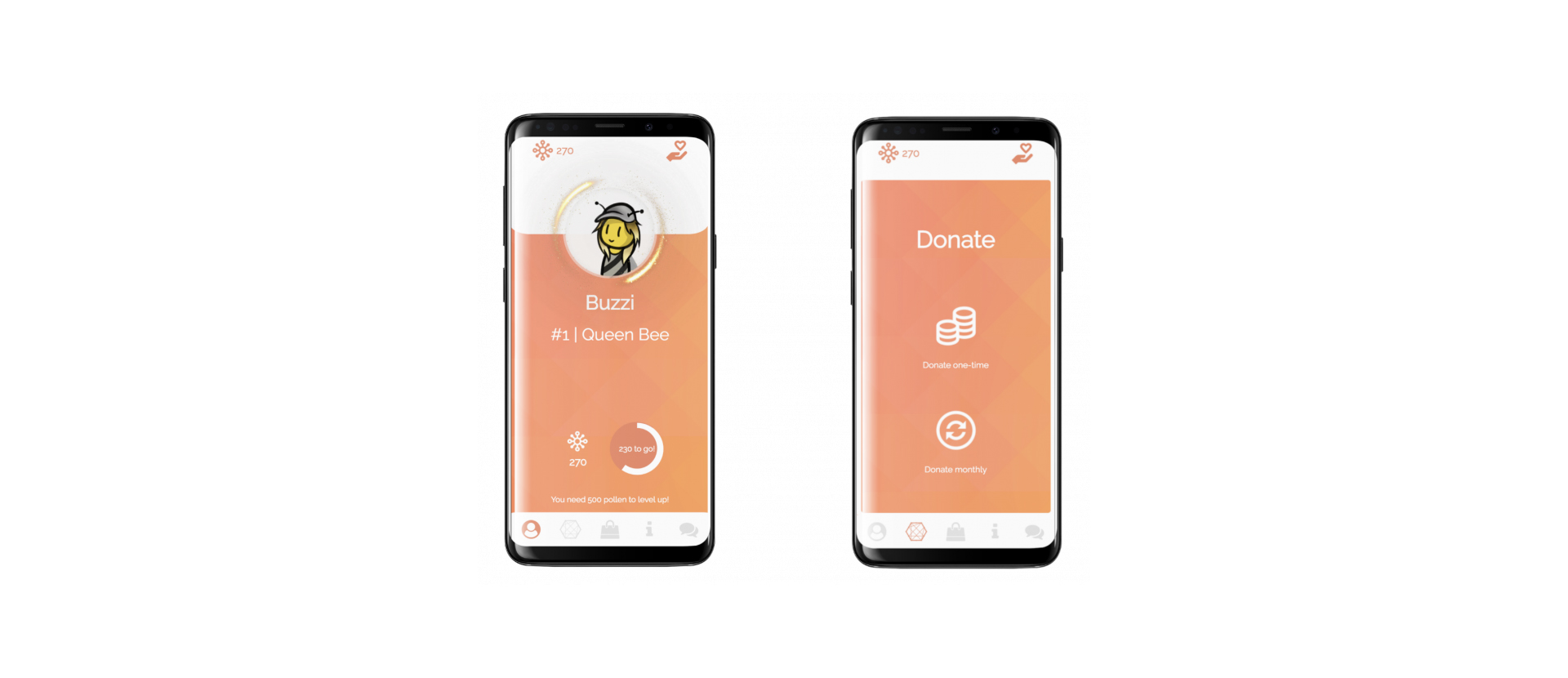 Honeybee app developed by BSc (Hons) Web Design and Development student