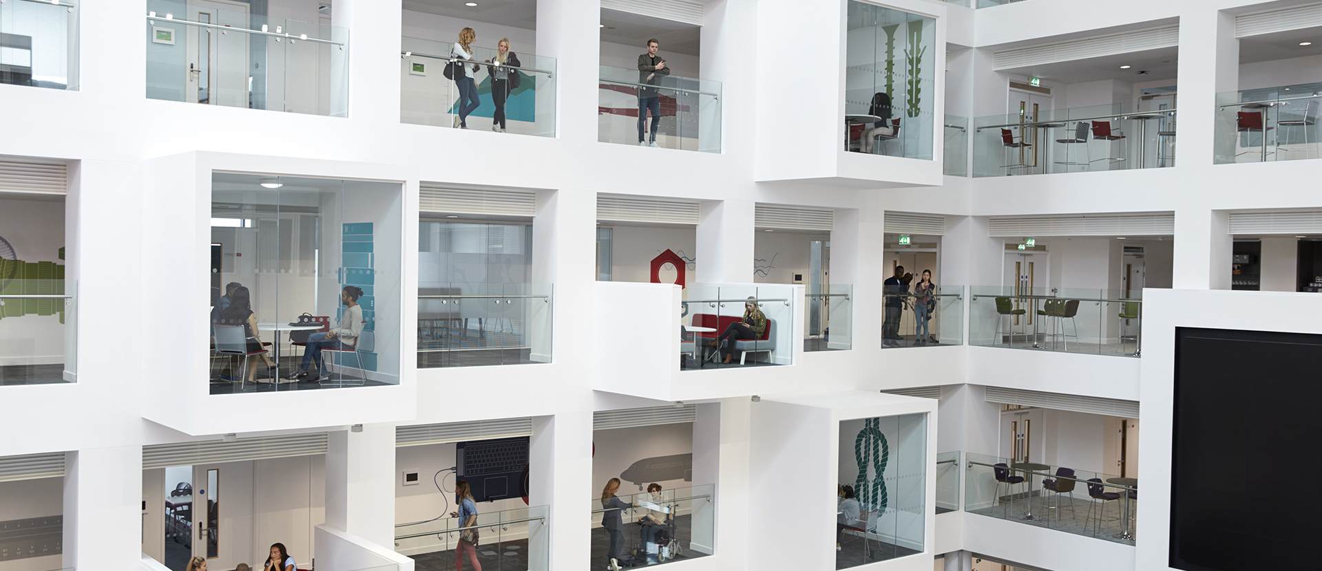Floor levels in The Spark building