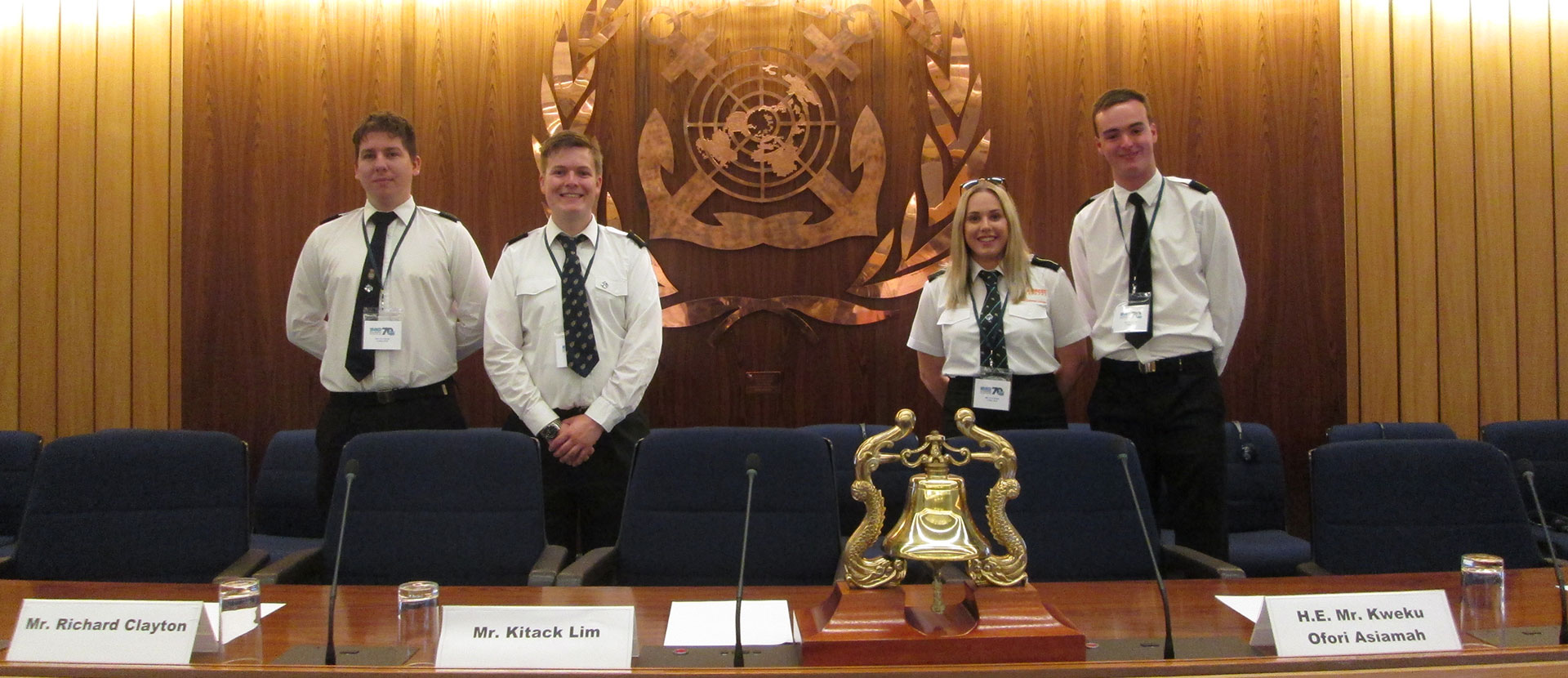 Warsash cadets at the IMO