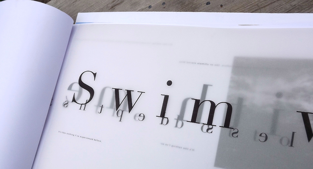 A page from Megan Glynn's photographic book, Below the Surface