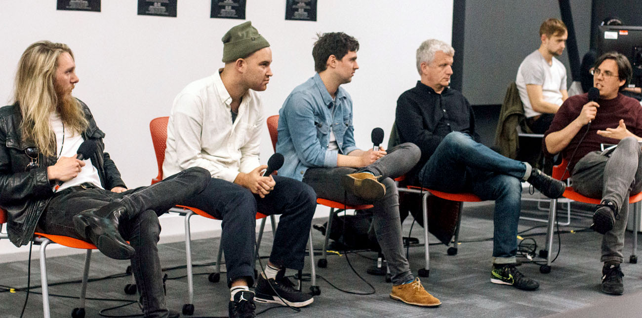 Members of the panel at the Word Up! conference