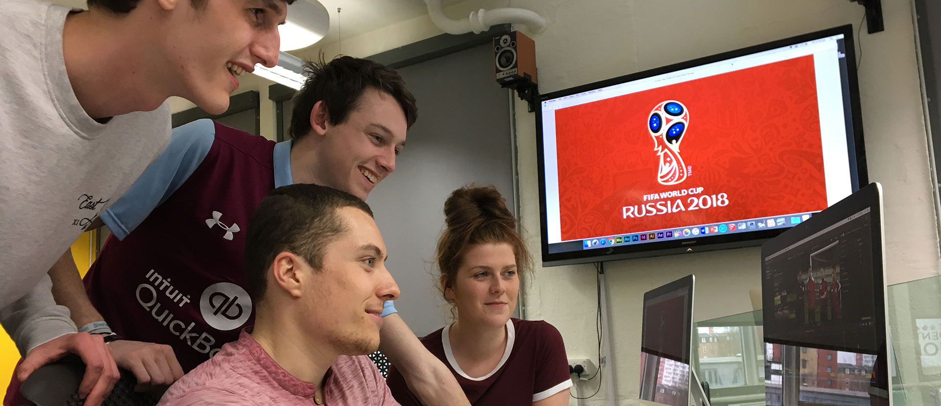 Sport journalism students getting ready for the 2018 World Cup in Russia
