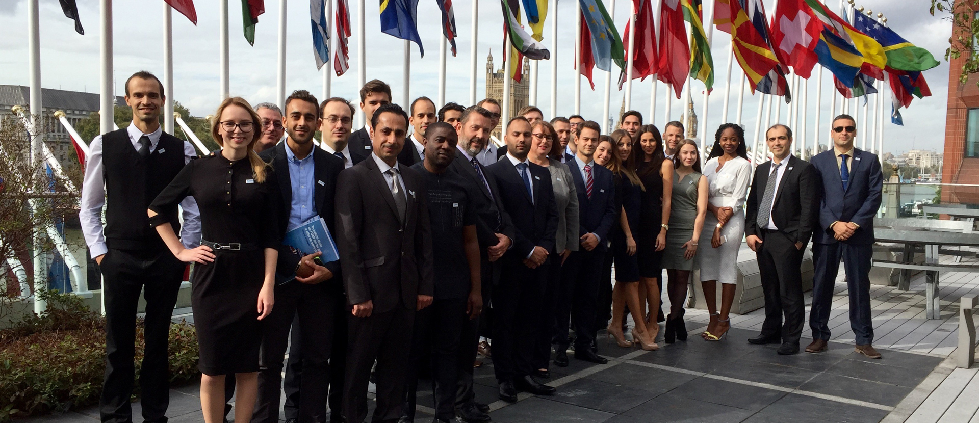 Solent's maritime students at the International Maritime Organization's headquarters in London