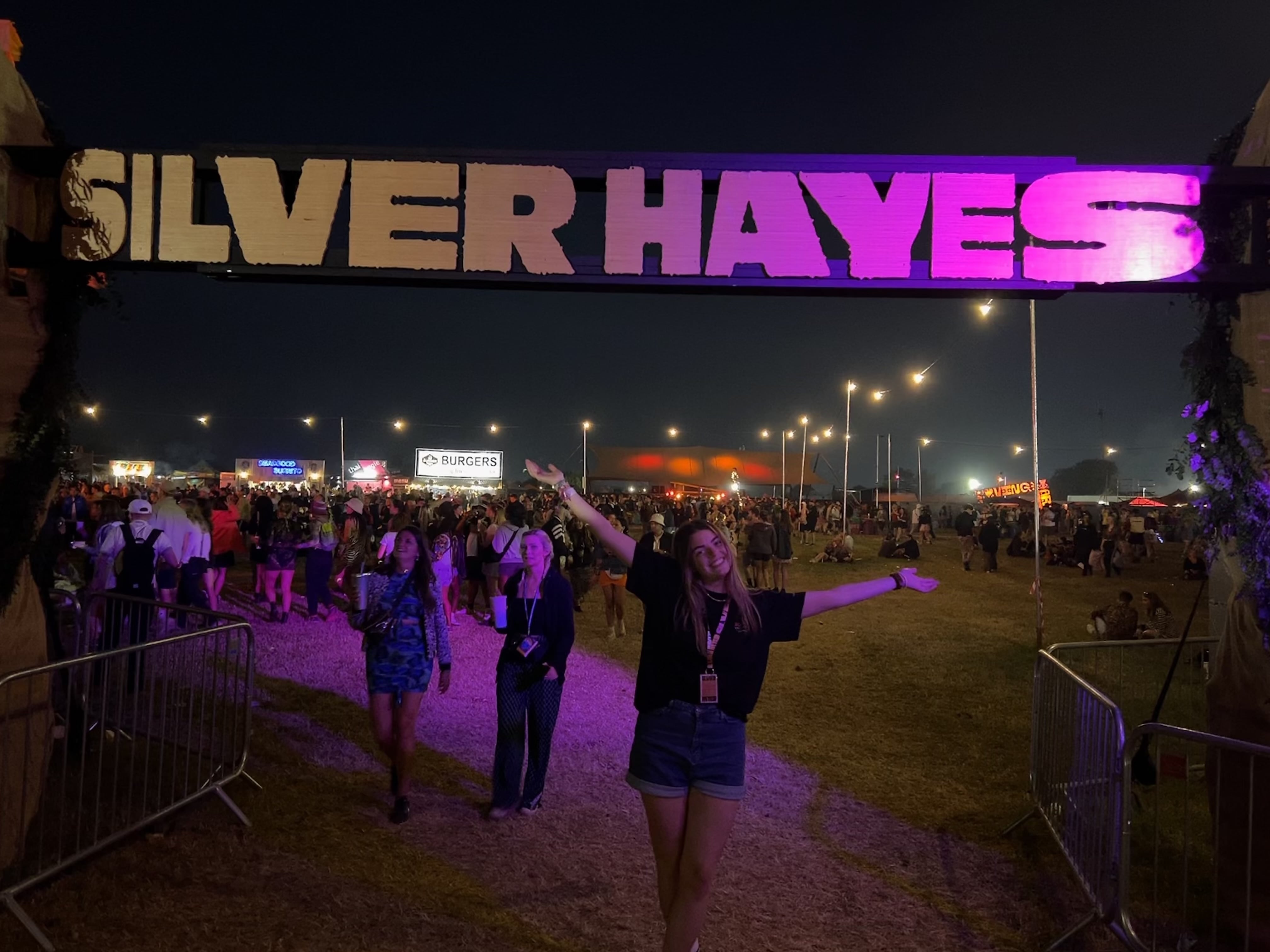 Image of Elysia at Silver Hayes stage at Glastonbury Festival