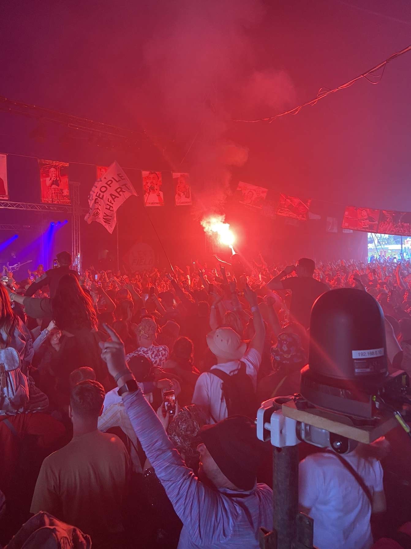 Image of audience at Glastonbury Festival