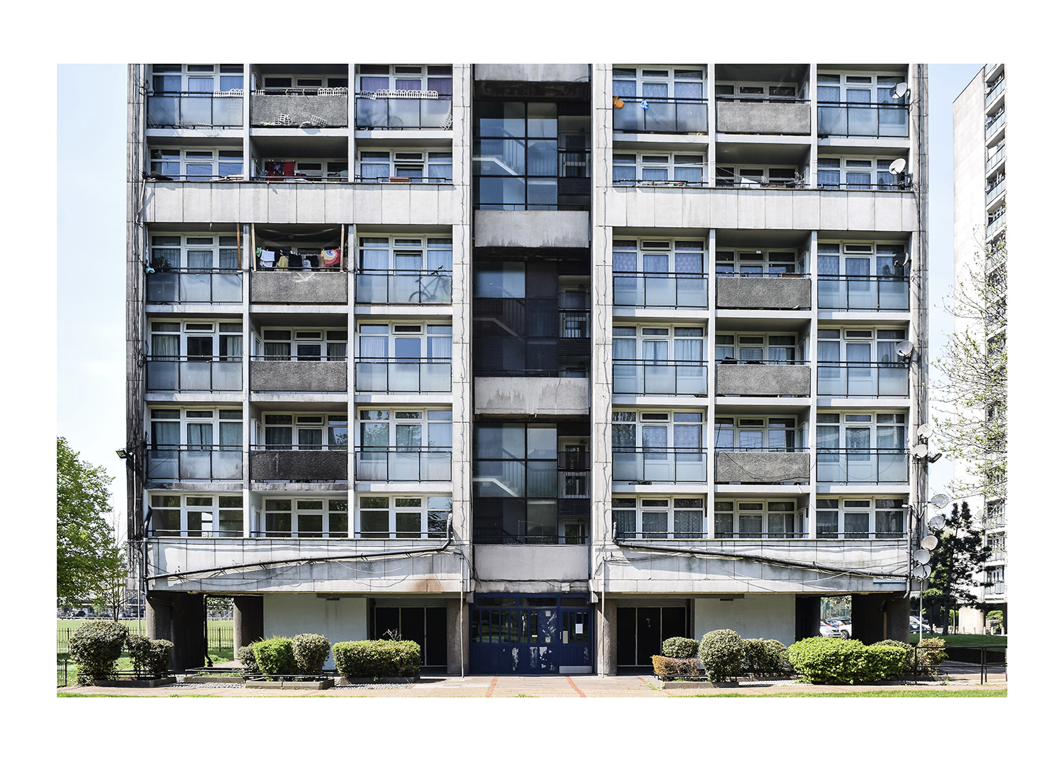Image shows tower block photography by James Tudge