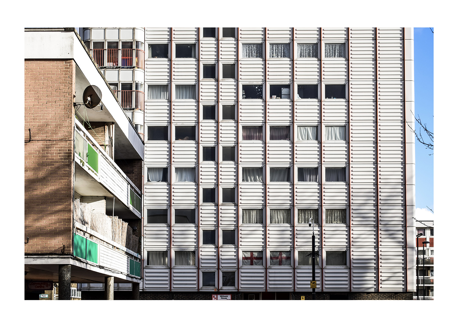 Image shows tower block photography by James Tudge