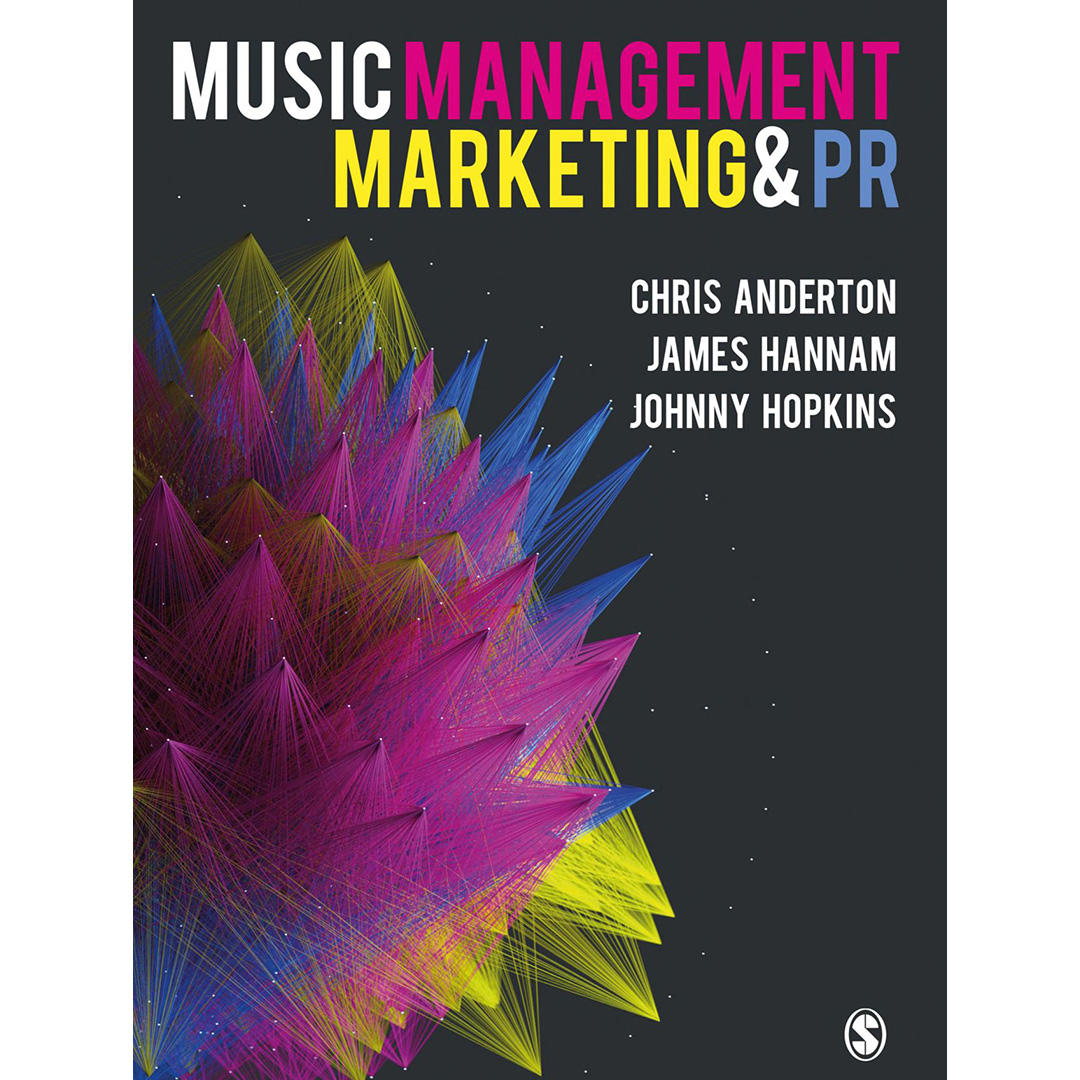 Image shows cover of music management book