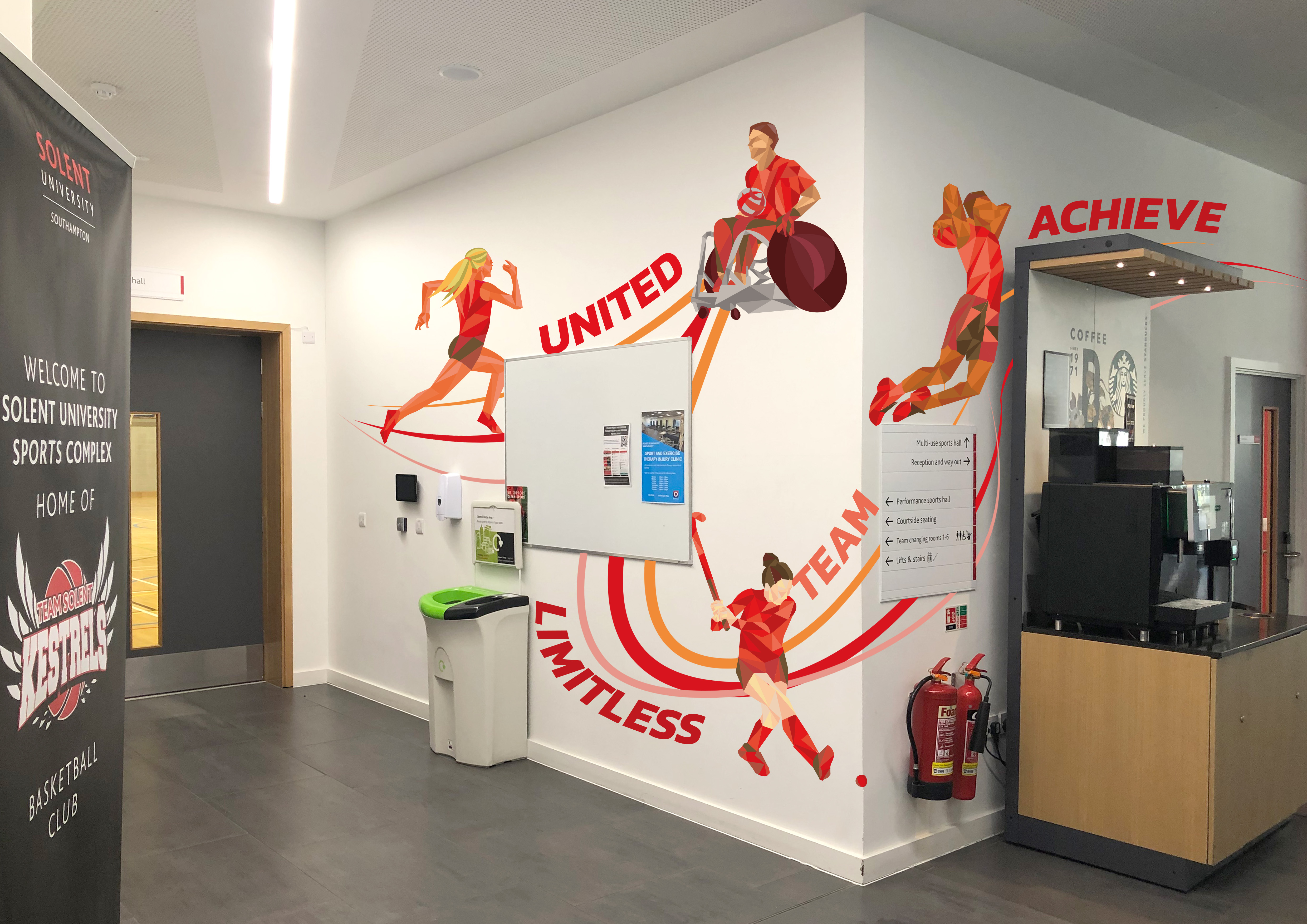 Picture shows Alisha's full mural design