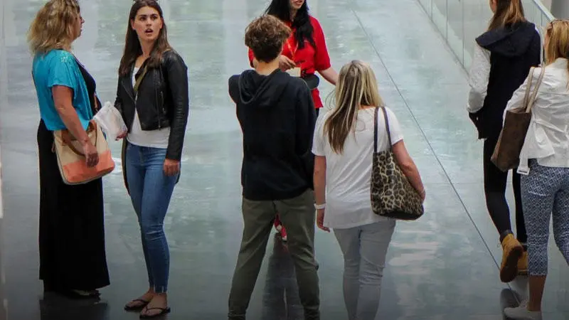 People attending an open day in The Spark