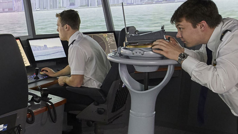 Cadets in Sim centre suite