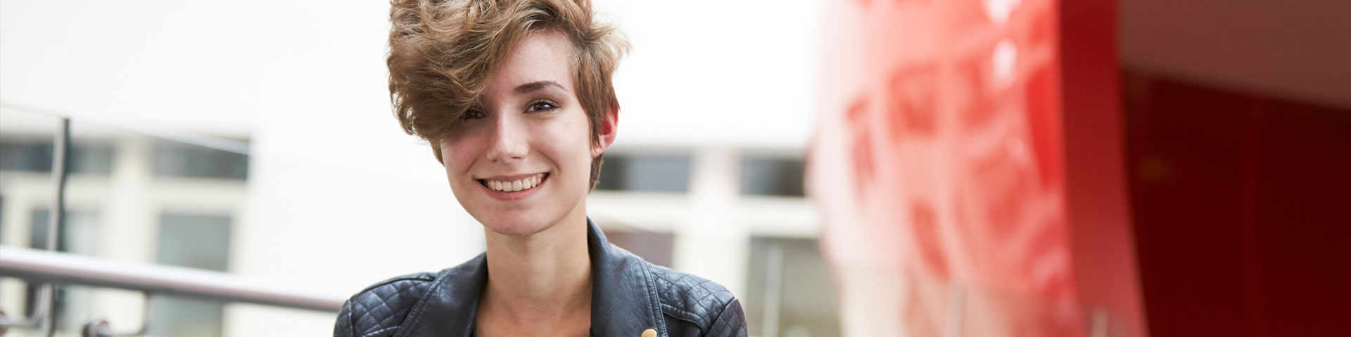 A female student in the spark