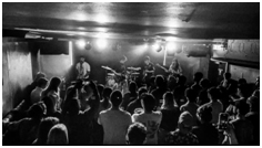 SONNE playing in a small music venue