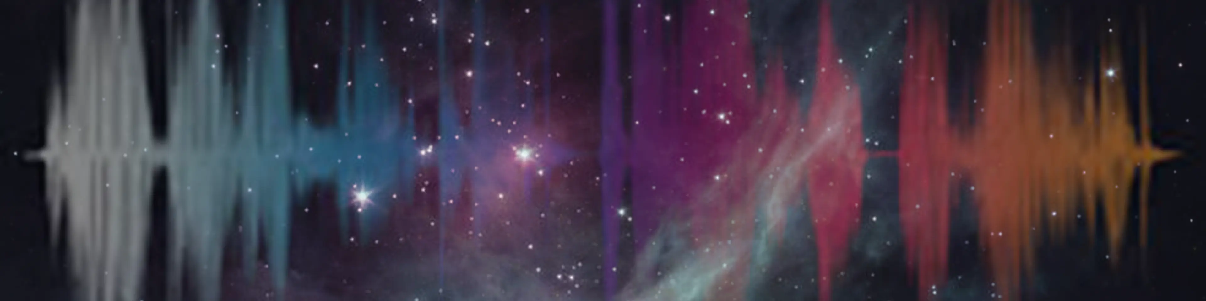 galaxy and sound waves